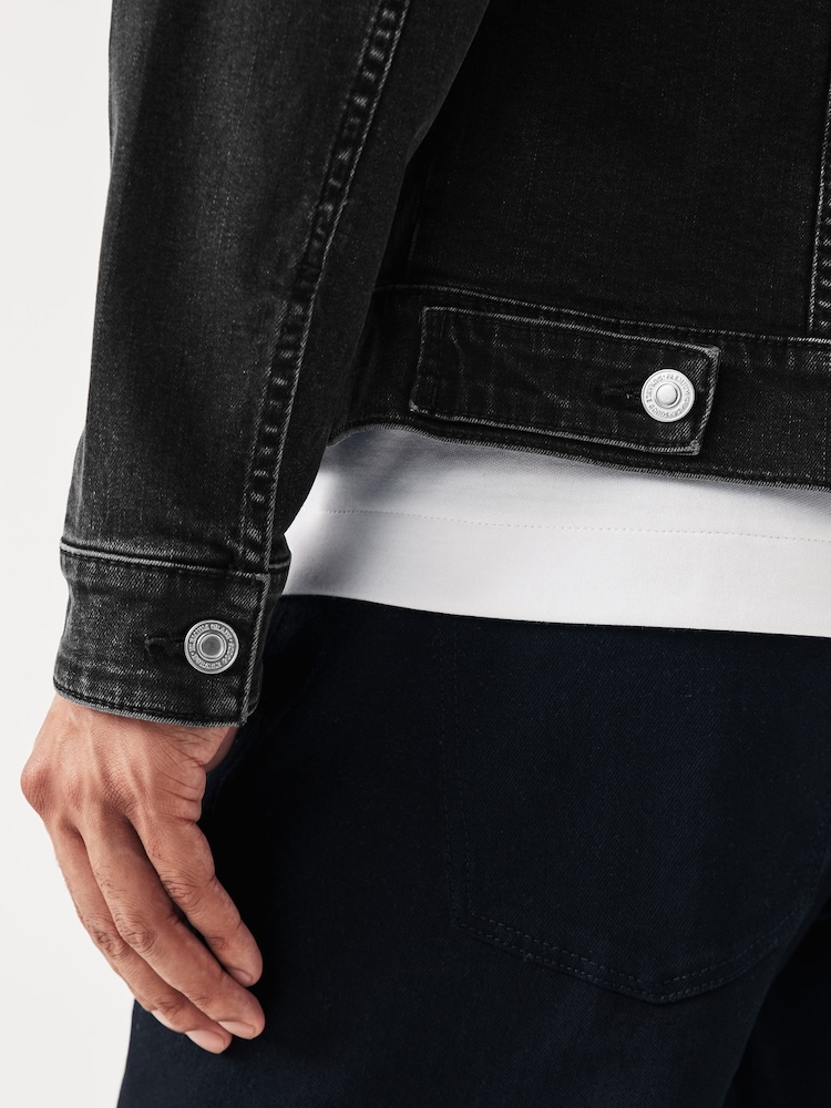 Sort - denimjakke - Image 5 of 11