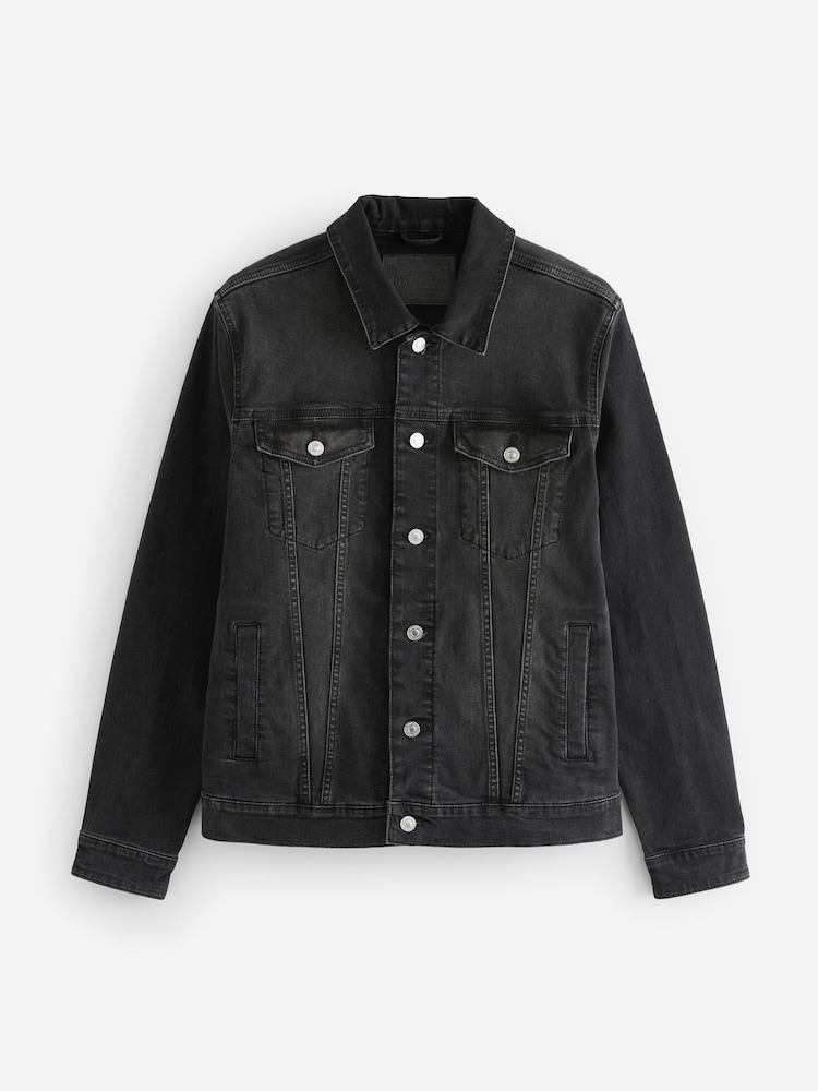 Sort - denimjakke - Image 7 of 11
