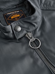 Blue Shower Resistant Racer Jacket - Image 15 of 17
