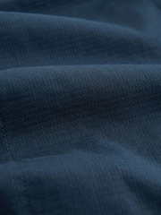 Navy Blue Textured Button Up Shacket - Image 9 of 9