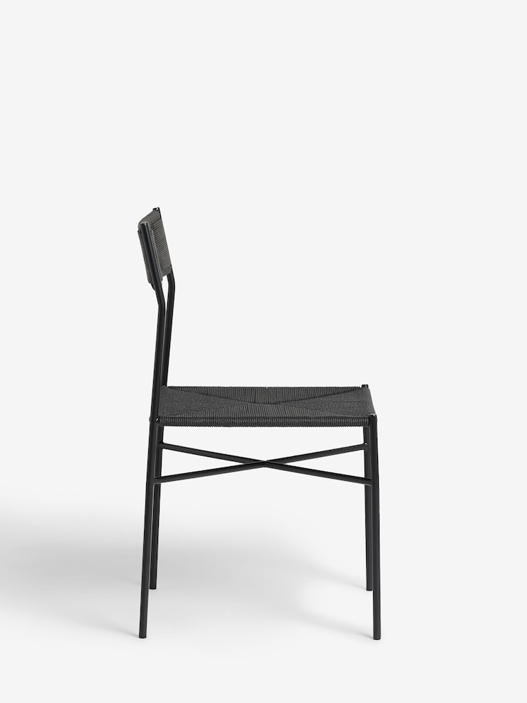 Buy French Connection Black Woven Shlip Dining Chairs Set Of