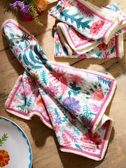 Lucy Tiffney Multi 100% Cotton Napkins Set of 4 - Image 2 of 3