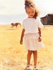 Cream Skirt & T-Shirt Set (3mths-7yrs) - Image 1 of 1