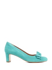 Escarpins Jones Bootmaker Zelda bleu turquoise avec nœud - Image 2 of 6