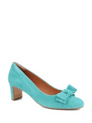 Escarpins Jones Bootmaker Zelda bleu turquoise avec nœud - Image 3 of 6