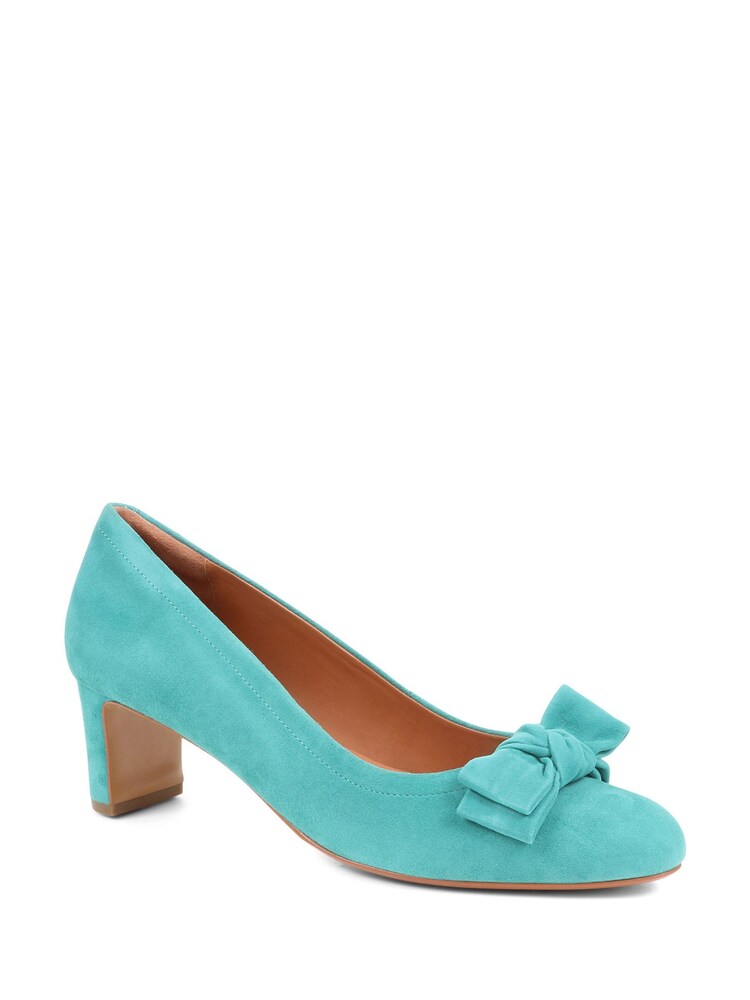 Escarpins Jones Bootmaker Zelda bleu turquoise avec nœud - Image 3 of 6