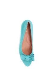 Escarpins Jones Bootmaker Zelda bleu turquoise avec nœud - Image 5 of 6