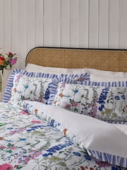 Lucy Tiffney Lilac Foxglove Ruffle 180 Thread Count Duvet Cover and Pillowcase Set - Image 3 of 8