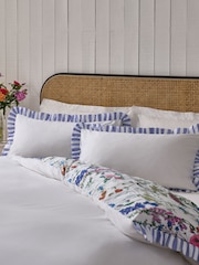 Lucy Tiffney Lilac Foxglove Ruffle 180 Thread Count Duvet Cover and Pillowcase Set - Image 4 of 8