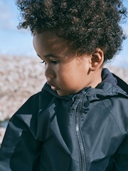 Navy Blue Waterproof Fleece Lined Puddlesuit (3mths-7yrs) - Image 3 of 10