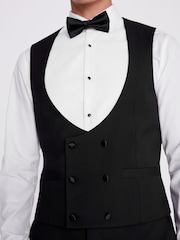 MOSS Black Slim Fit Waistcoat - Image 3 of 4