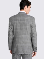 MOSS Tailored Fit Grey Check Performance Jacket - Image 3 of 4