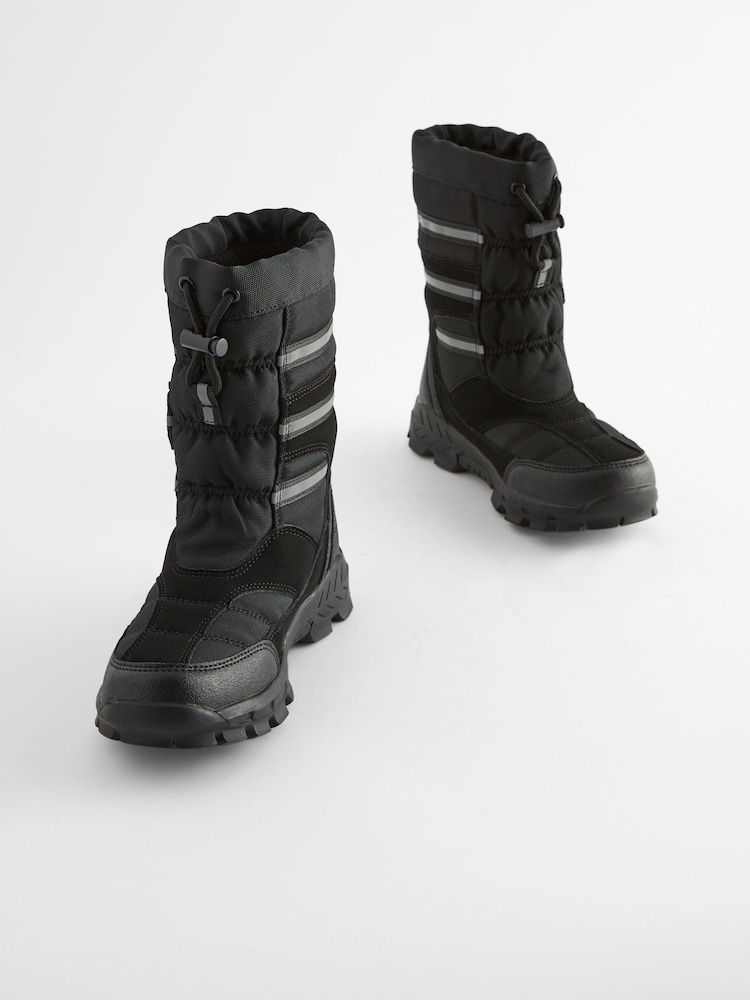Black Thinsulate™ Water Resistant Snow Boots - Image 1 of 7