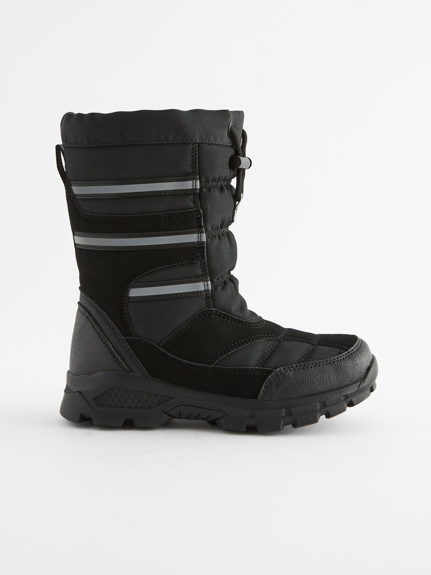 Black Thinsulate Water Resistant Snow Boots