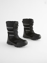 Black Thinsulate™ Water Resistant Snow Boots - Image 4 of 7