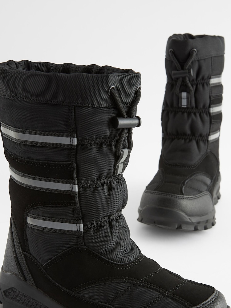 Black Thinsulate™ Water Resistant Snow Boots - Image 7 of 7