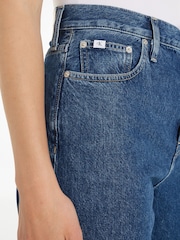 Calvin Klein Blue High Rise Relaxed Jeans - Image 2 of 4