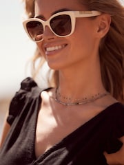 Black Ruffle Sleeve V-Neck Linen Blend Summer Dress - Image 3 of 3