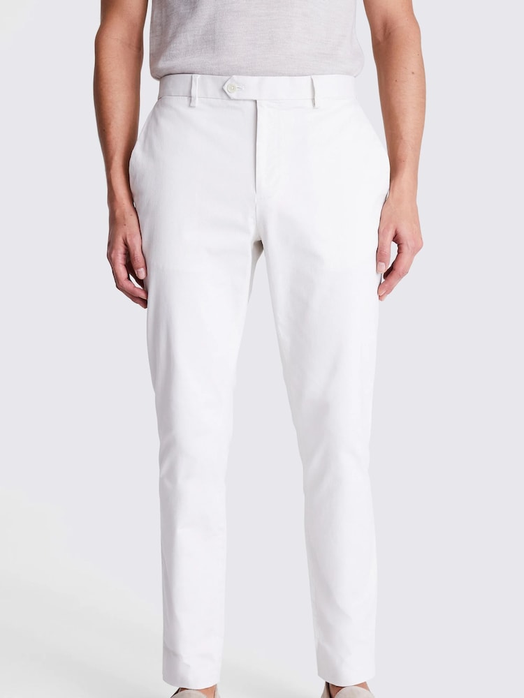 Blanco - Slim - Pantalones chinos de MOSS - Imagen 1 de 4