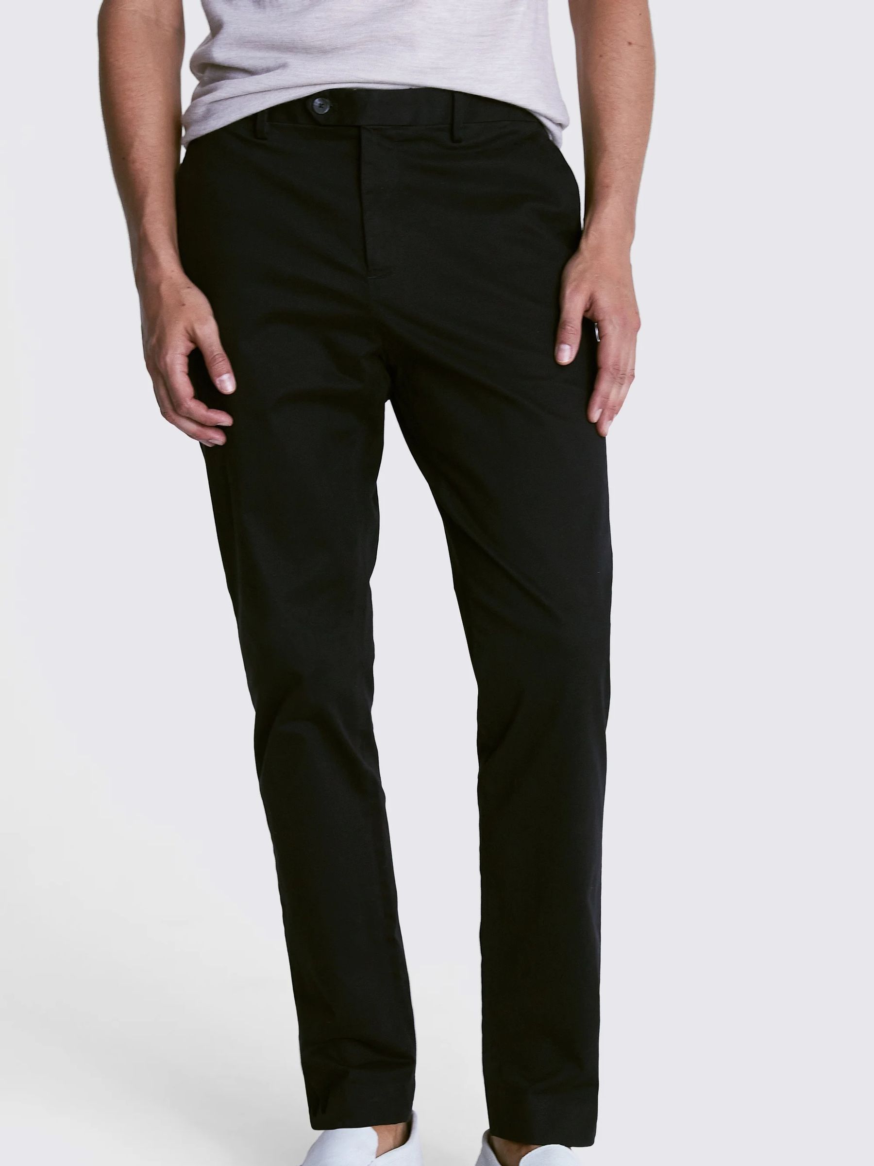Buy MOSS Black Slim Chino Trousers from Next USA Buy MOSS Black Slim Chino Trousers from Next USA