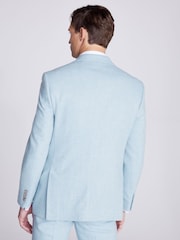MOSS Blue Tailored Fit Donegal Jacket - Image 2 of 5