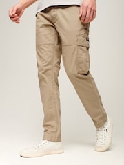 Superdry Cream Core Cargo Trousers - Image 1 of 9