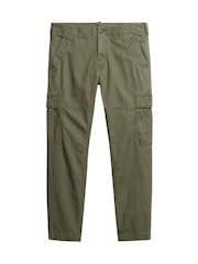 Зеленый - Брюки карго из 100% хлопка Superdry Core - Изображение 4 из 7