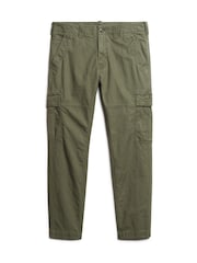 Зеленый - Брюки карго из 100% хлопка Superdry Core - Изображение 5 из 7