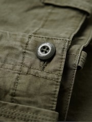 Зеленый - Брюки карго из 100% хлопка Superdry Core - Изображение 6 из 7