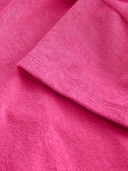 Bright Pink Oversized Hooded Towelling 100% Cotton Cover-Up (3-16yrs) - Image 6 of 6
