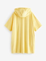 Yellow Oversized Hooded Towelling Cover-Up - Image 7 of 8