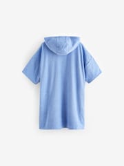 Blue Oversized Hooded Towelling 100% Cotton Cover-Up (3-16yrs) - Image 6 of 7