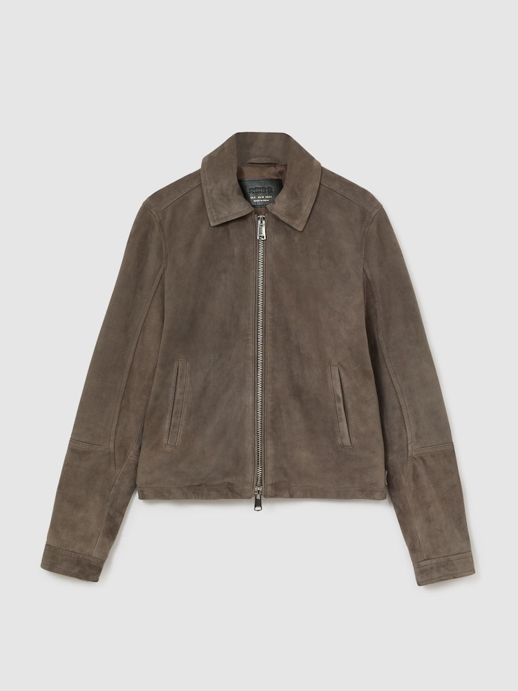 Reiss Sorina Suede Zip-Through Moto Jacket - Kuva 2 / 9 Reiss Sorina Suede Zip-Through Moto Jacket - Kuva 2 / 9