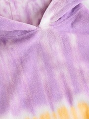 Multi 100% Cotton Tie Dye Towelling Poncho (3-16yrs) - Image 6 of 6