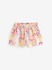 Pink Floral Textured Beach Shorts (3-16yrs) - Image 4 of 6