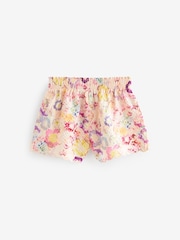 Pink Floral Textured Beach Shorts (3-16yrs) - Image 5 of 6