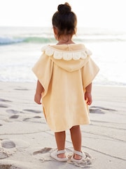 Cream 100% Cotton Towelling Poncho (9mths-10yrs) - Image 3 of 7