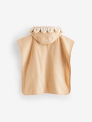 Cream 100% Cotton Towelling Poncho (9mths-10yrs) - Image 6 of 7