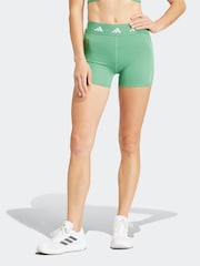 adidas Green Smokey Olive Canvas Techfit Shorts - Image 1 of 6