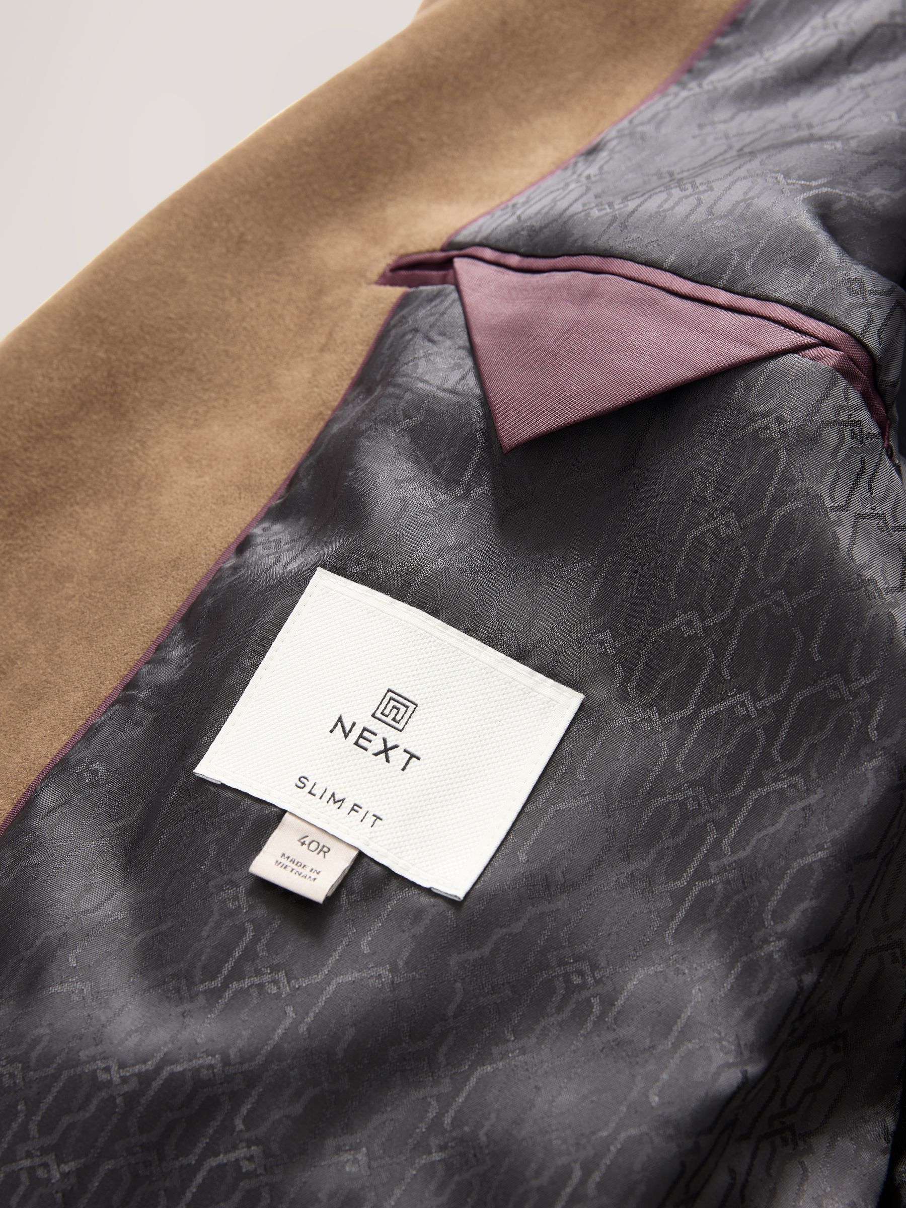 Buy Tan Brown Slim Fit Faux Suede Blazer from Next USA