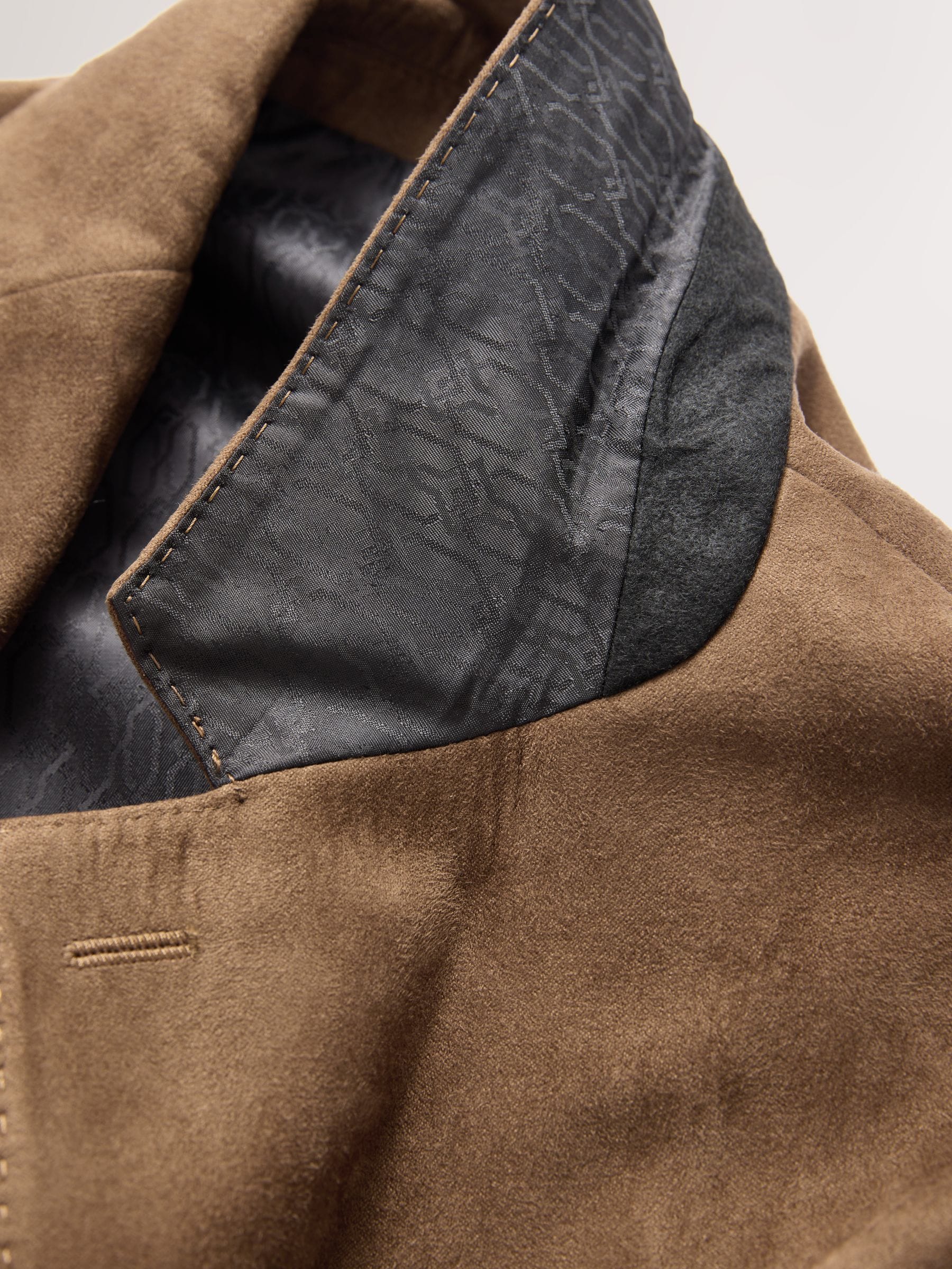 Buy Tan Brown Slim Fit Faux Suede Blazer from Next USA