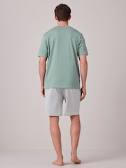 Pink/Green/Blue Jersey Pyjamas Shorts Set 3 Pack - Image 3 of 17
