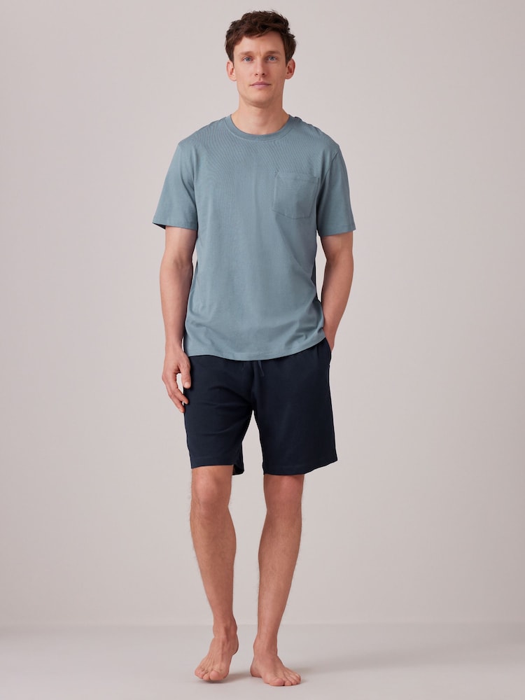 Pink/Green/Blue Jersey Pyjamas Shorts Set 3 Pack - Image 5 of 17