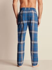Blue Woven Check Pyjama Bottoms 2 Pack - Image 3 of 13