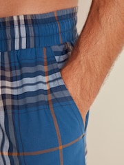 Blue Woven Check Pyjama Bottoms 2 Pack - Image 4 of 13