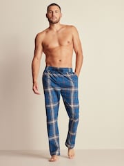 Blue Woven Check Pyjama Bottoms 2 Pack - Image 5 of 13