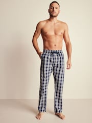 Blue Woven Check Pyjama Bottoms 2 Pack - Image 6 of 13