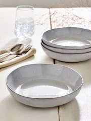 Grey Willow Pasta Bowls Set Of 4 - Image 1 of 3