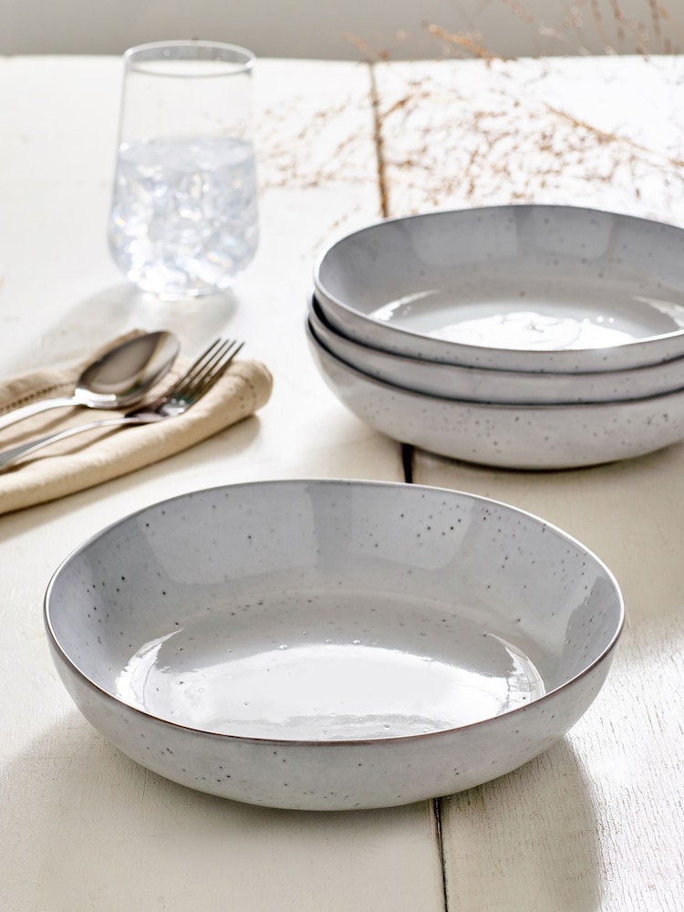 Grey Willow Pasta Bowls Set Of 4 - Image 1 of 3