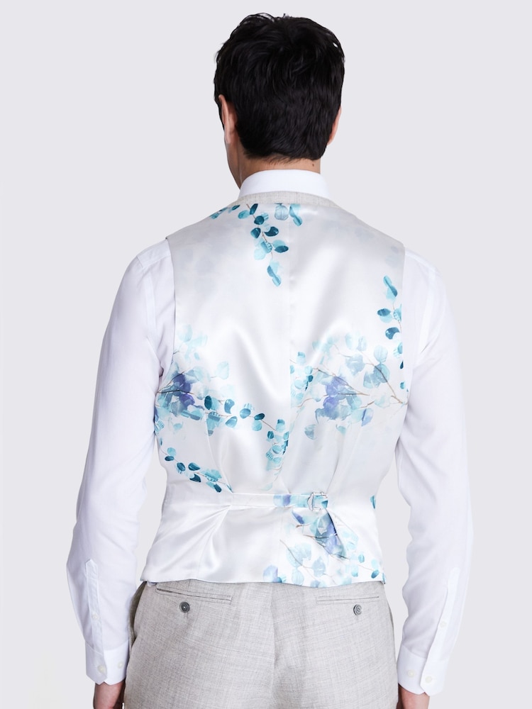 MOSS Light Grey Slim Fit Waistcoat - Image 1 of 2 MOSS Light Grey Slim Fit Waistcoat - Image 1 of 2